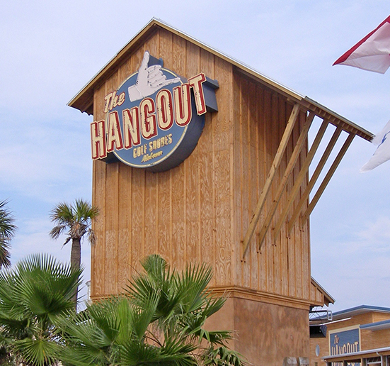 The Hangout sign