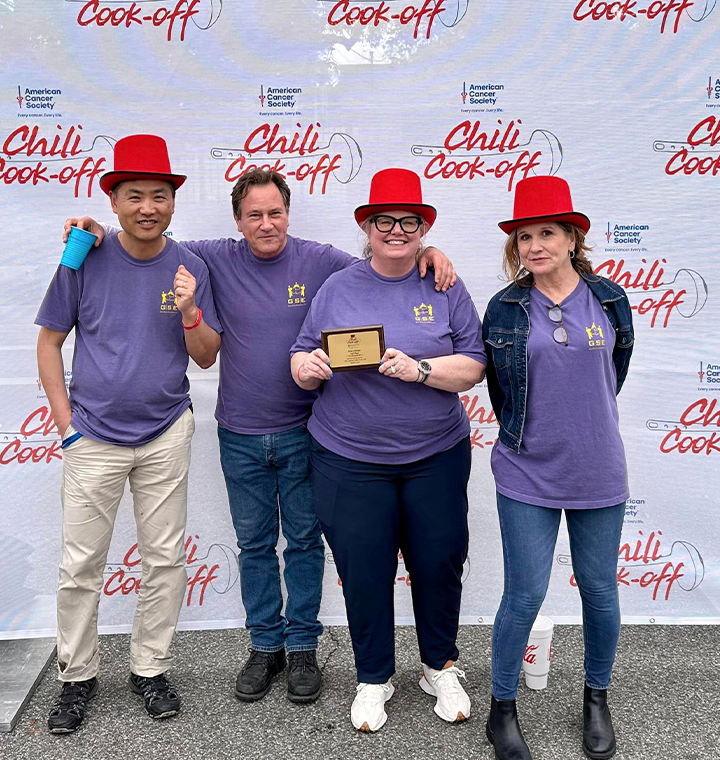 Group photo at the chili cook off
